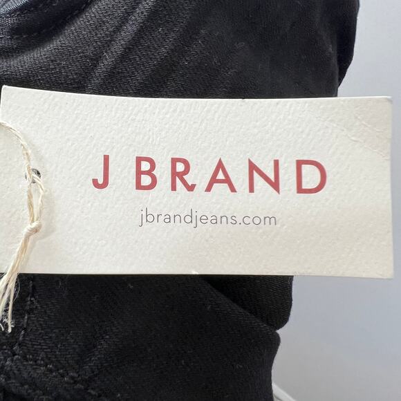 J Brand Black Jeans Cotton Stretch Low-Rise Dark Wash Pencil Leg Size 24 New - Picture 8 of 11